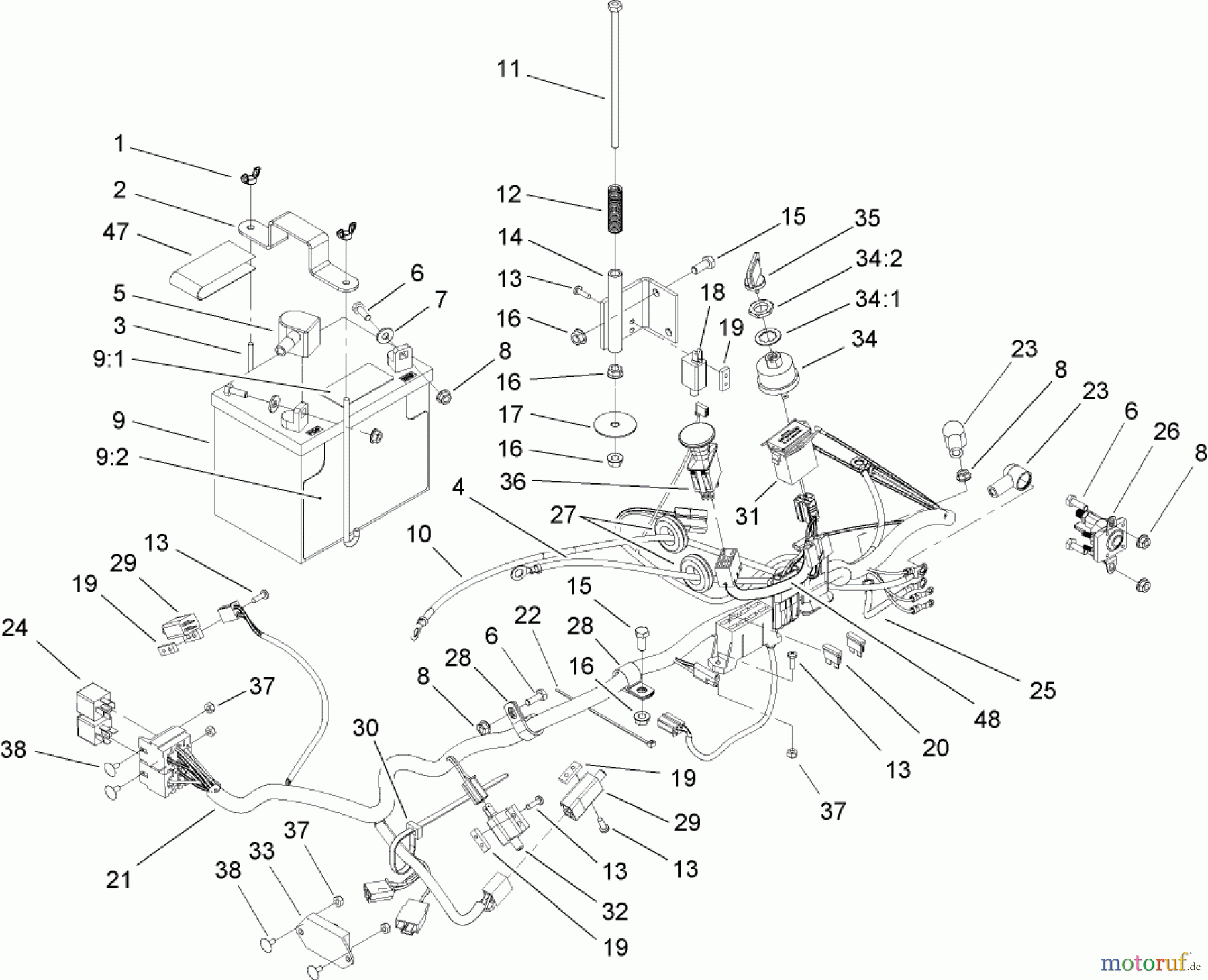  Zerto-Turn Mäher 74411 (Z149) - Toro Z Master Mower, 44