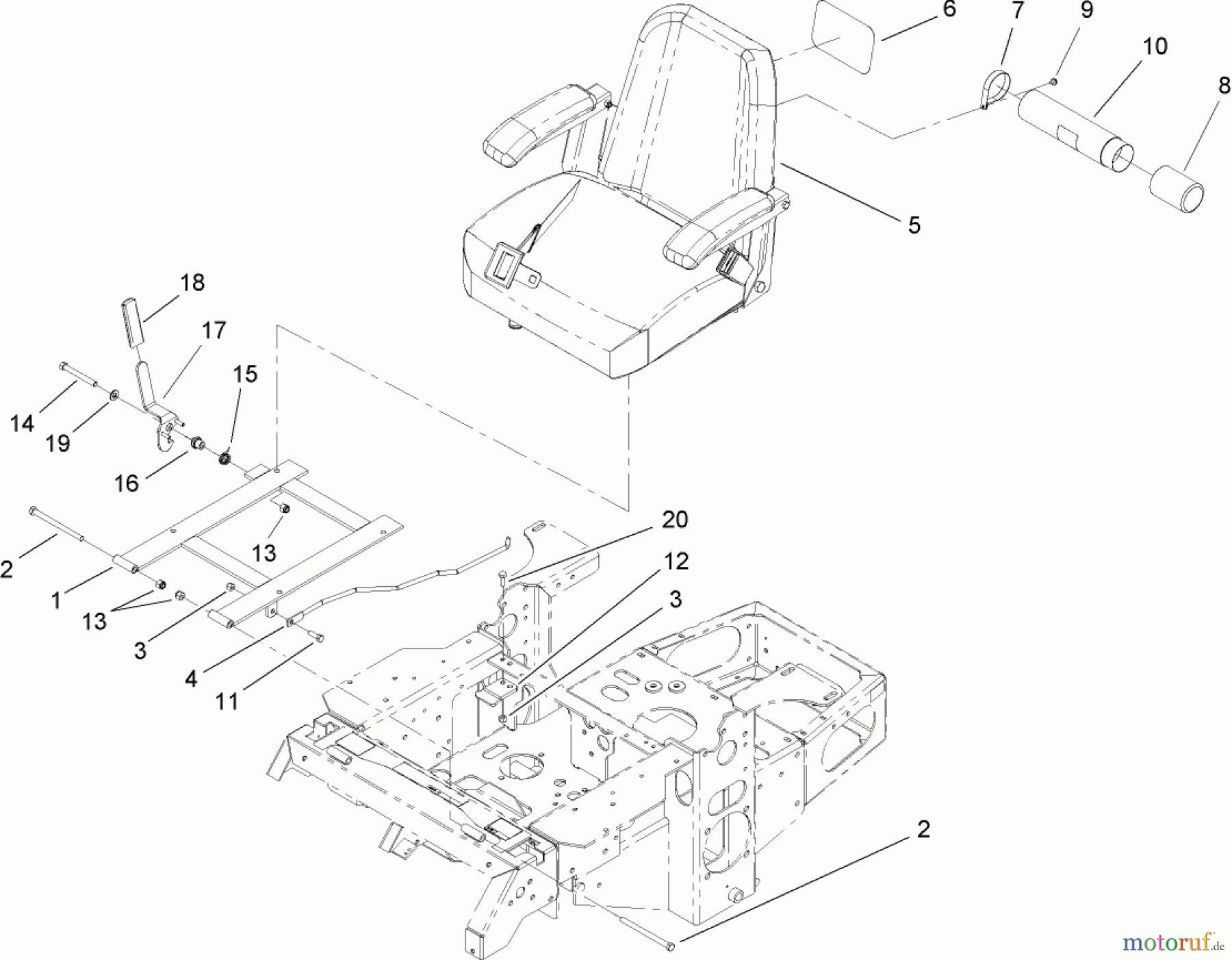  Zerto-Turn Mäher 74411 (Z149) - Toro Z Master Mower, 44