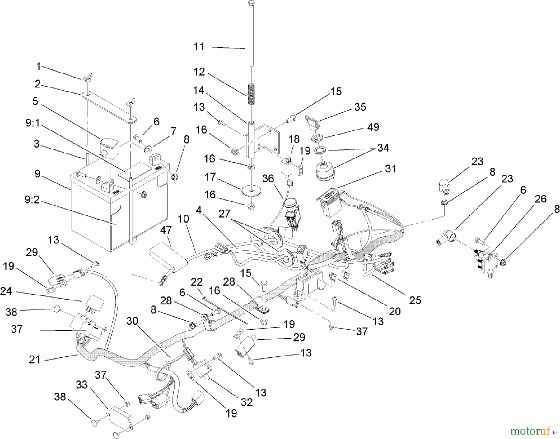  Zerto-Turn Mäher 74411 (Z149) - Toro Z Master Mower, 44