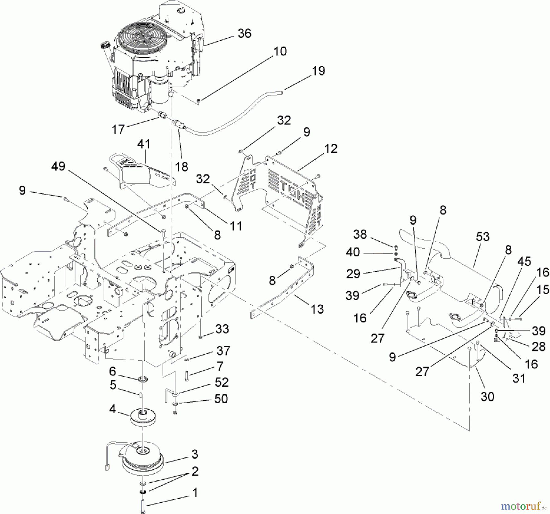  Zerto-Turn Mäher 74411 (Z149) - Toro Z Master Mower, 44