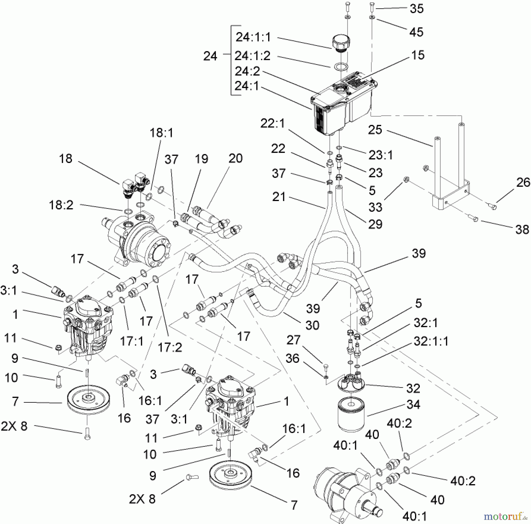  Zerto-Turn Mäher 74411 (Z149) - Toro Z Master Mower, 44