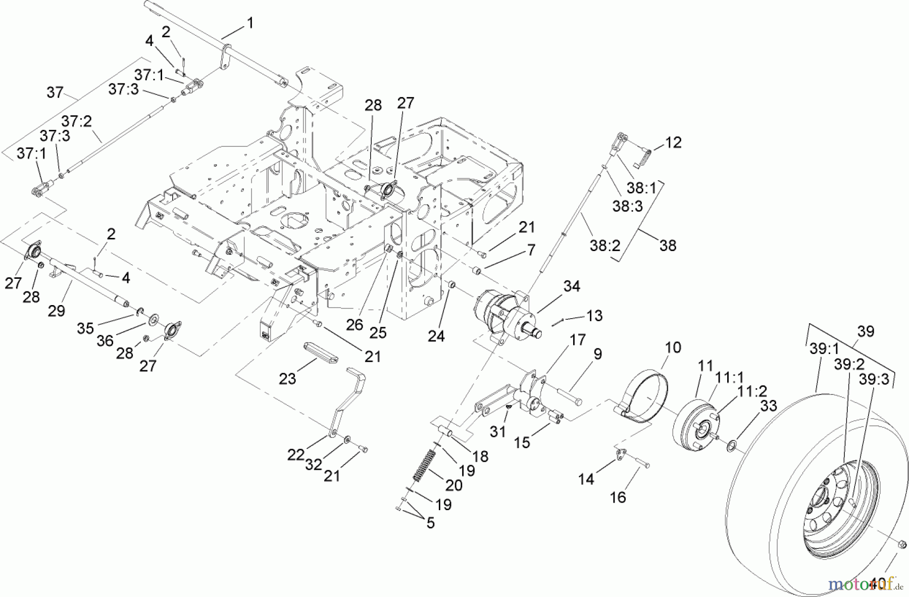  Zerto-Turn Mäher 74413 (Z449) - Toro Z Master Mower, 48