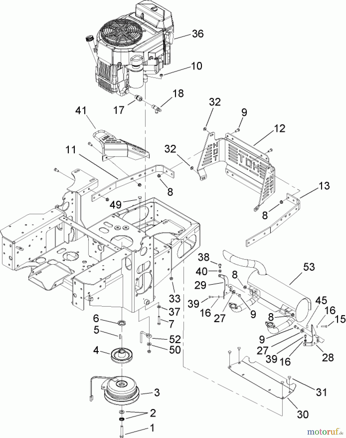  Zerto-Turn Mäher 74413 (Z449) - Toro Z Master Mower, 48