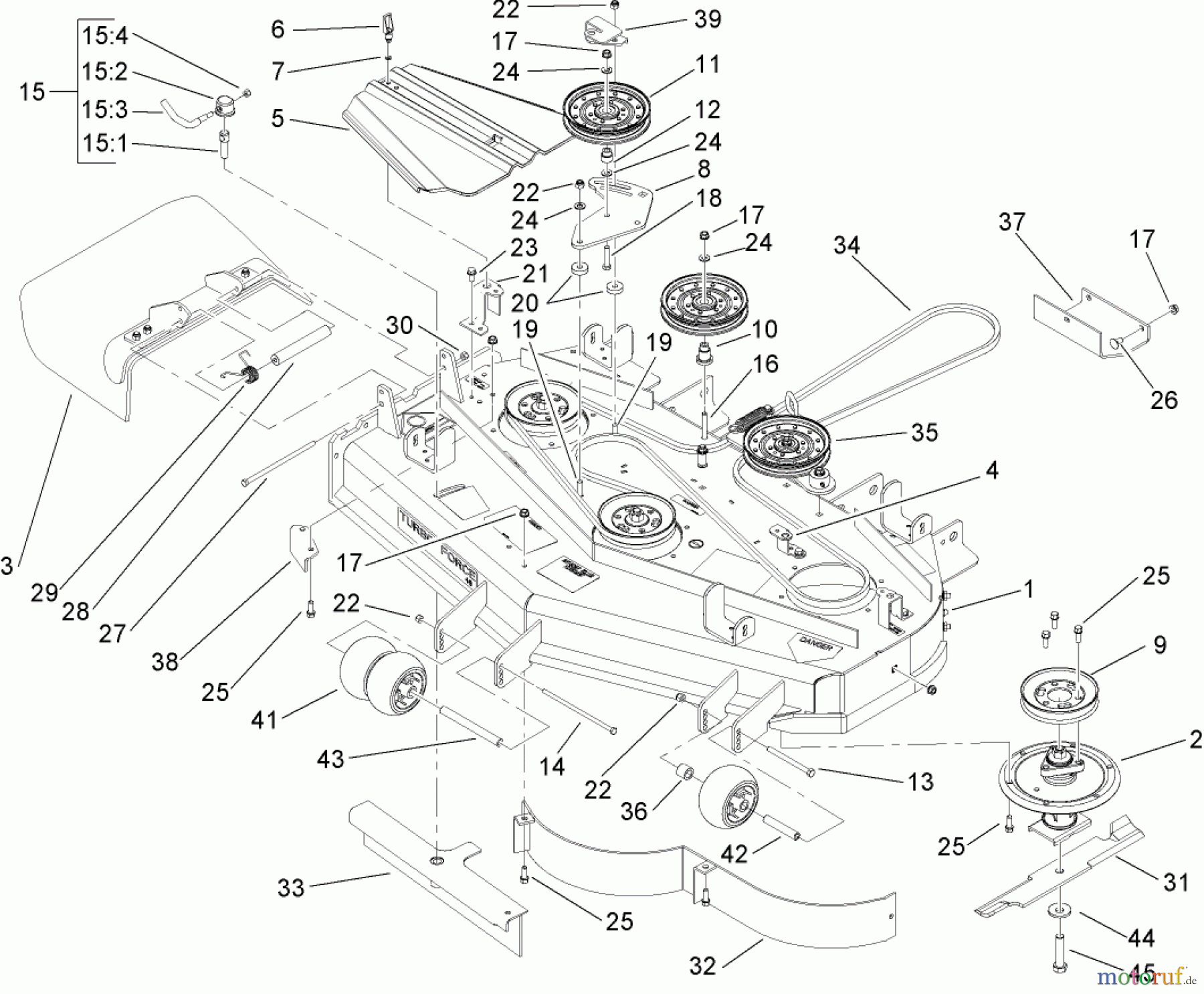  Zerto-Turn Mäher 74413 (Z449) - Toro Z Master Mower, 48