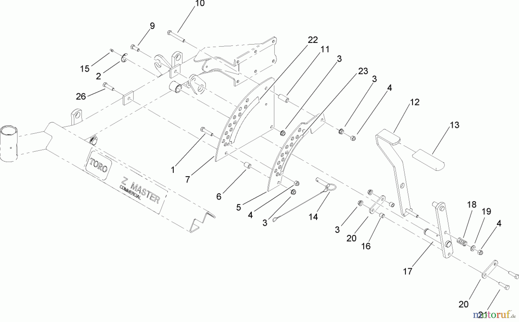  Zerto-Turn Mäher 74413 (Z449) - Toro Z Master Mower, 48