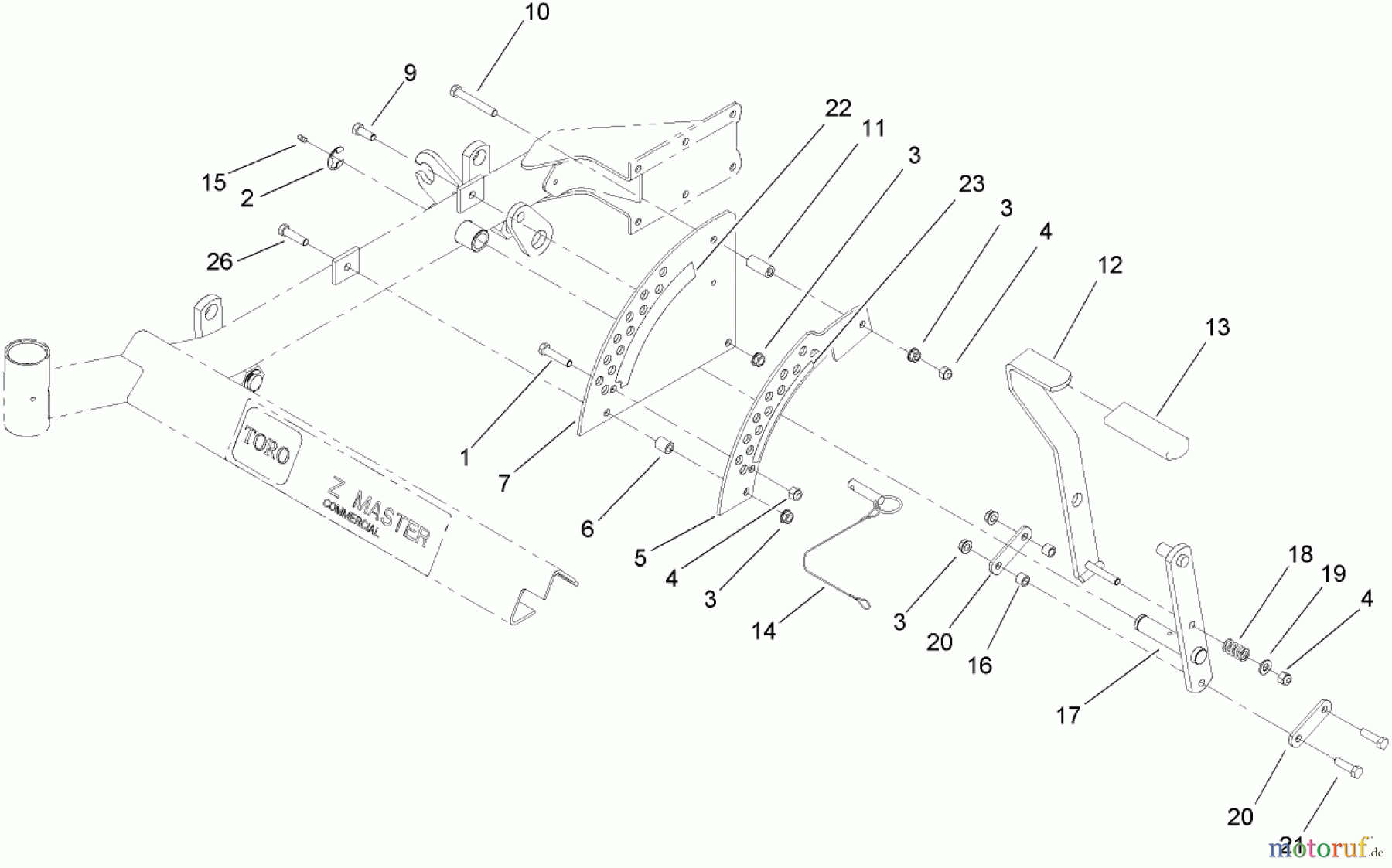  Zerto-Turn Mäher 74413 (Z449) - Toro Z Master Mower, 48