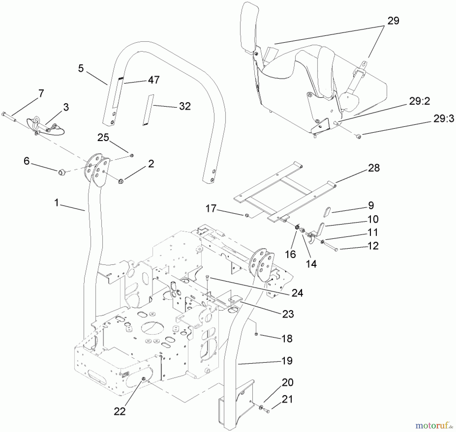  Zerto-Turn Mäher 74413 (Z449) - Toro Z Master Mower, 48