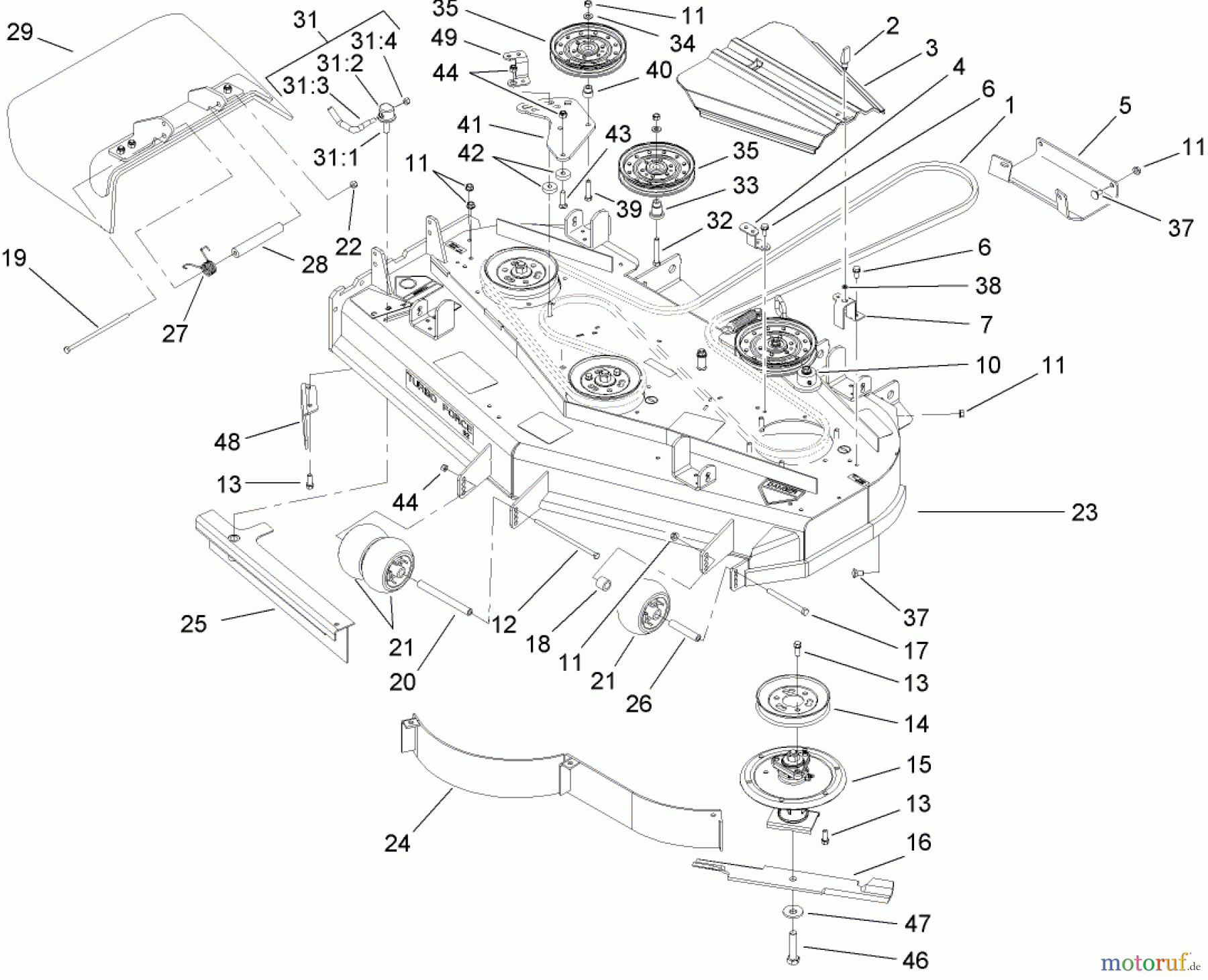  Zerto-Turn Mäher 74414 (Z450) - Toro Z Master Mower, 52