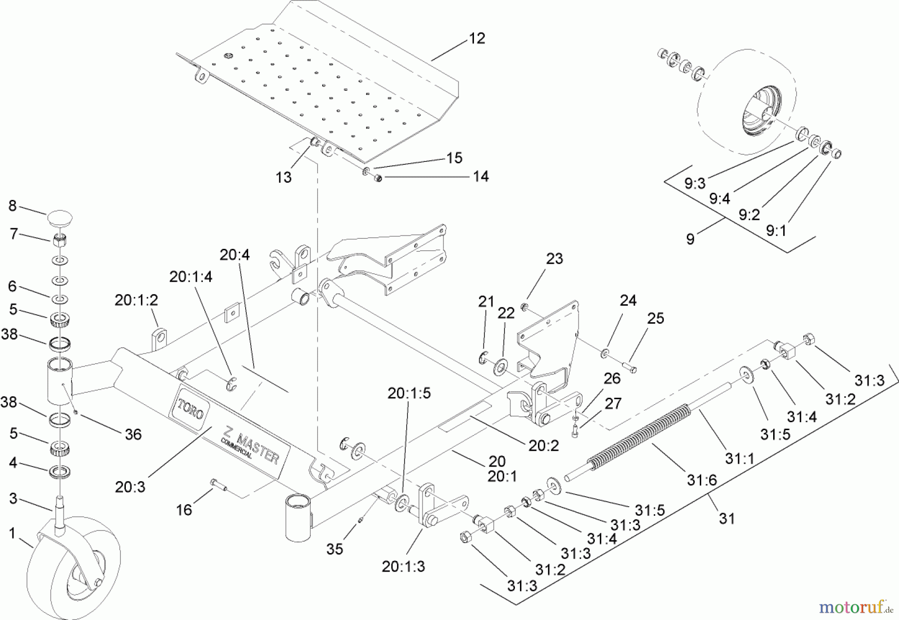  Zerto-Turn Mäher 74416 (Z450) - Toro Z Master Mower, 52