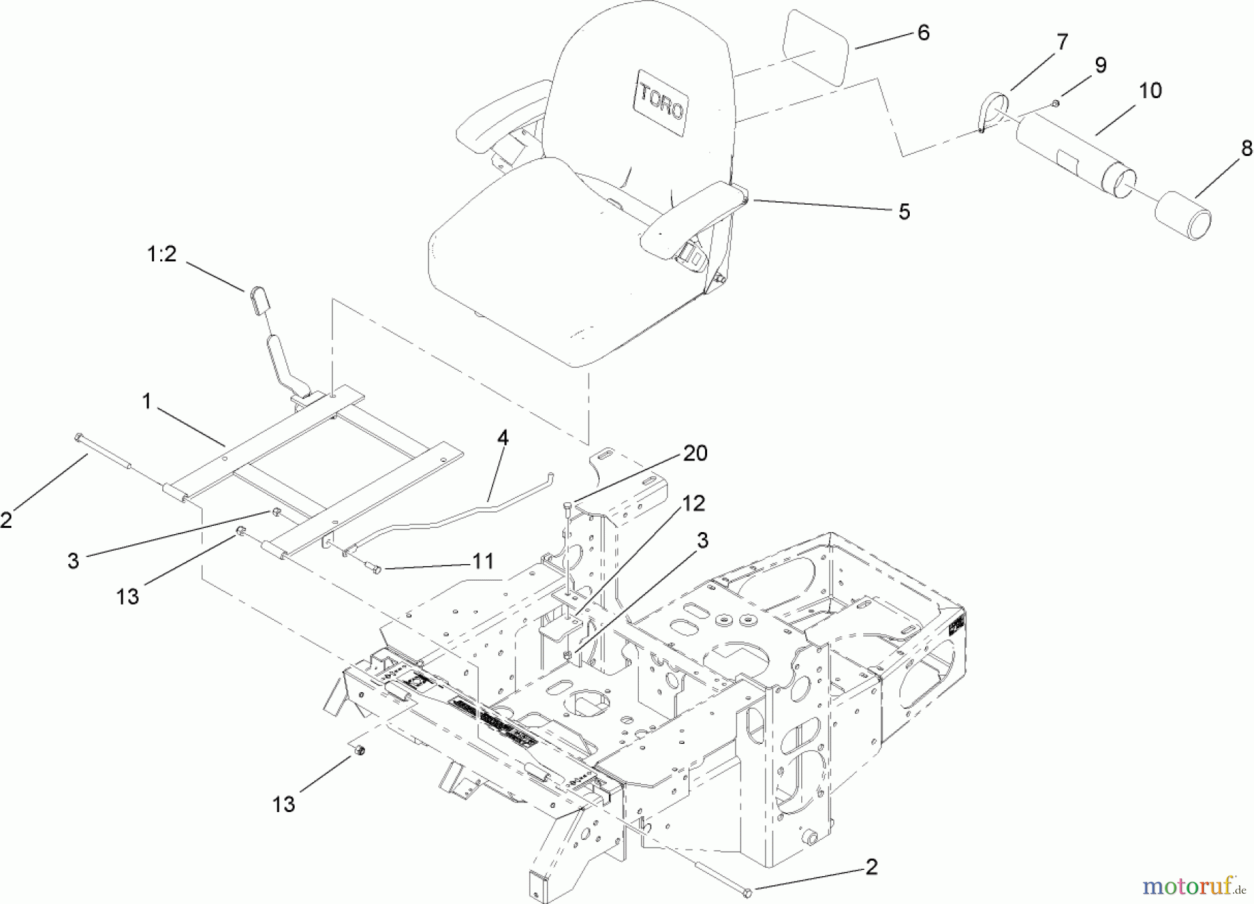  Zerto-Turn Mäher 74416 (Z450) - Toro Z Master Mower, 52