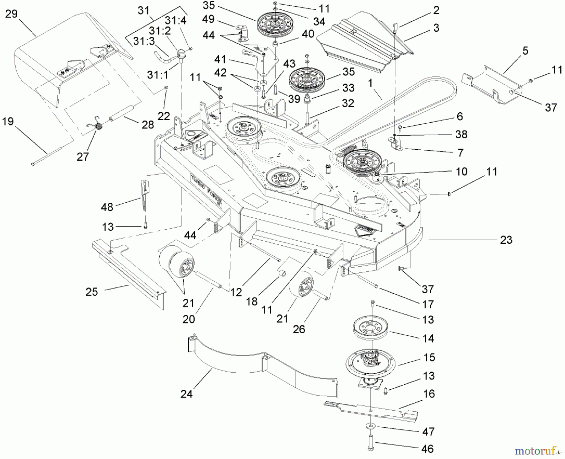  Zerto-Turn Mäher 74416 (Z453) - Toro Z Master Mower, 52