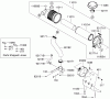 Zerto-Turn Mäher 74416CP (Z450) - Toro Z Master Mower, 52" TURBO FORCE Side Discharge Deck (SN: 280000001 - 280999999) (2008) Listas de piezas de repuesto y dibujos AIR FILTER AND MUFFLER ASSEMBLY KAWASAKI FH680V-DS21