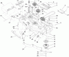Zerto-Turn Mäher 74416TE (Z453) - Toro Z Master Mower, 132cm TURBO FORCE Side Discharge Deck (SN: 250005001 - 250999999) (2005) Listas de piezas de repuesto y dibujos DECK ASSEMBLY NO. 107-1671
