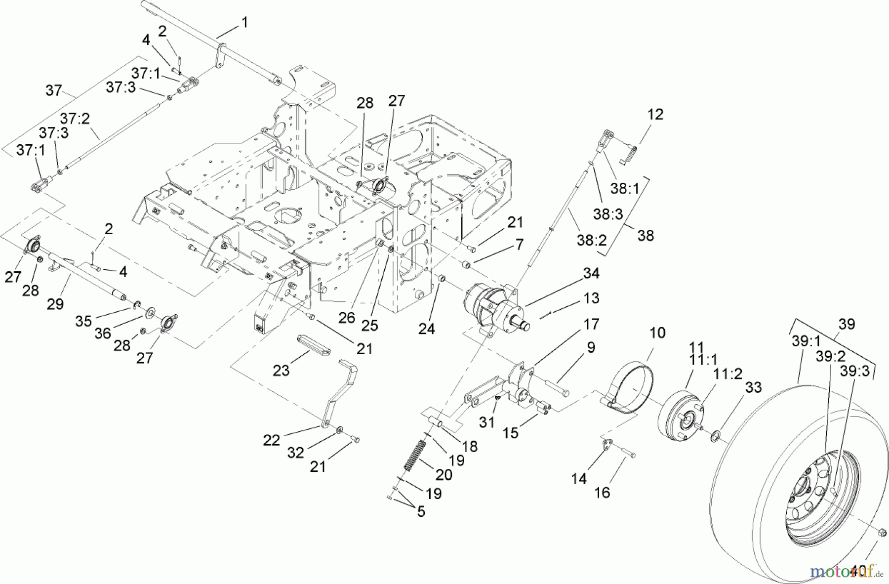  Zerto-Turn Mäher 74417 (Z453) - Toro Z Master Mower, 48