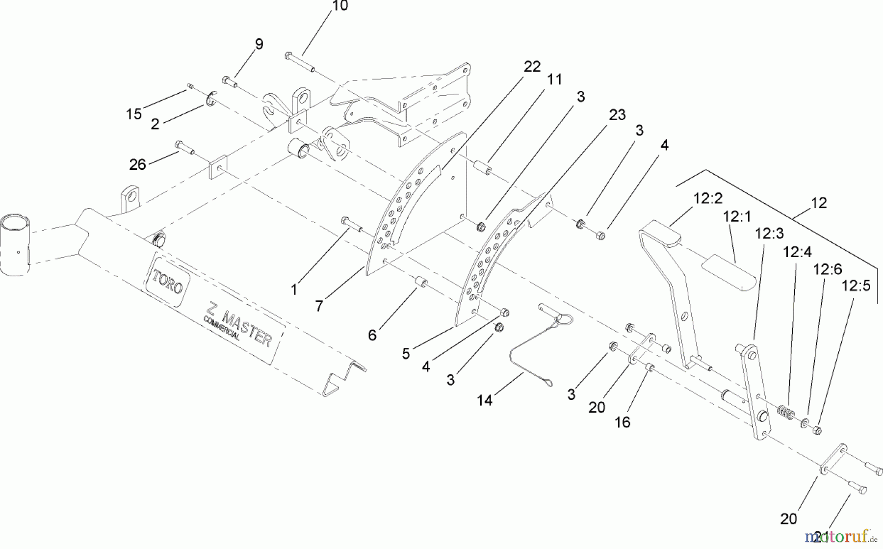  Zerto-Turn Mäher 74417CP (Z450) - Toro Z Master Mower, 48