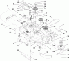 Zerto-Turn Mäher 74421TE (Z450) - Toro Z Master Mower, 122cm TURBO FORCE Side Discharge Deck (SN: 280000001 - 280999999) (2008) Listas de piezas de repuesto y dibujos DECK ASSEMBLY