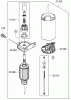 Zerto-Turn Mäher 74442 (Z450) - Toro Z Master Mower, 52" TURBO FORCE Side Discharge Deck (SN: 280000001 - 280999999) (2008) Listas de piezas de repuesto y dibujos STARTER ASSEMBLY KAWASAKI FH641V-DS19-R