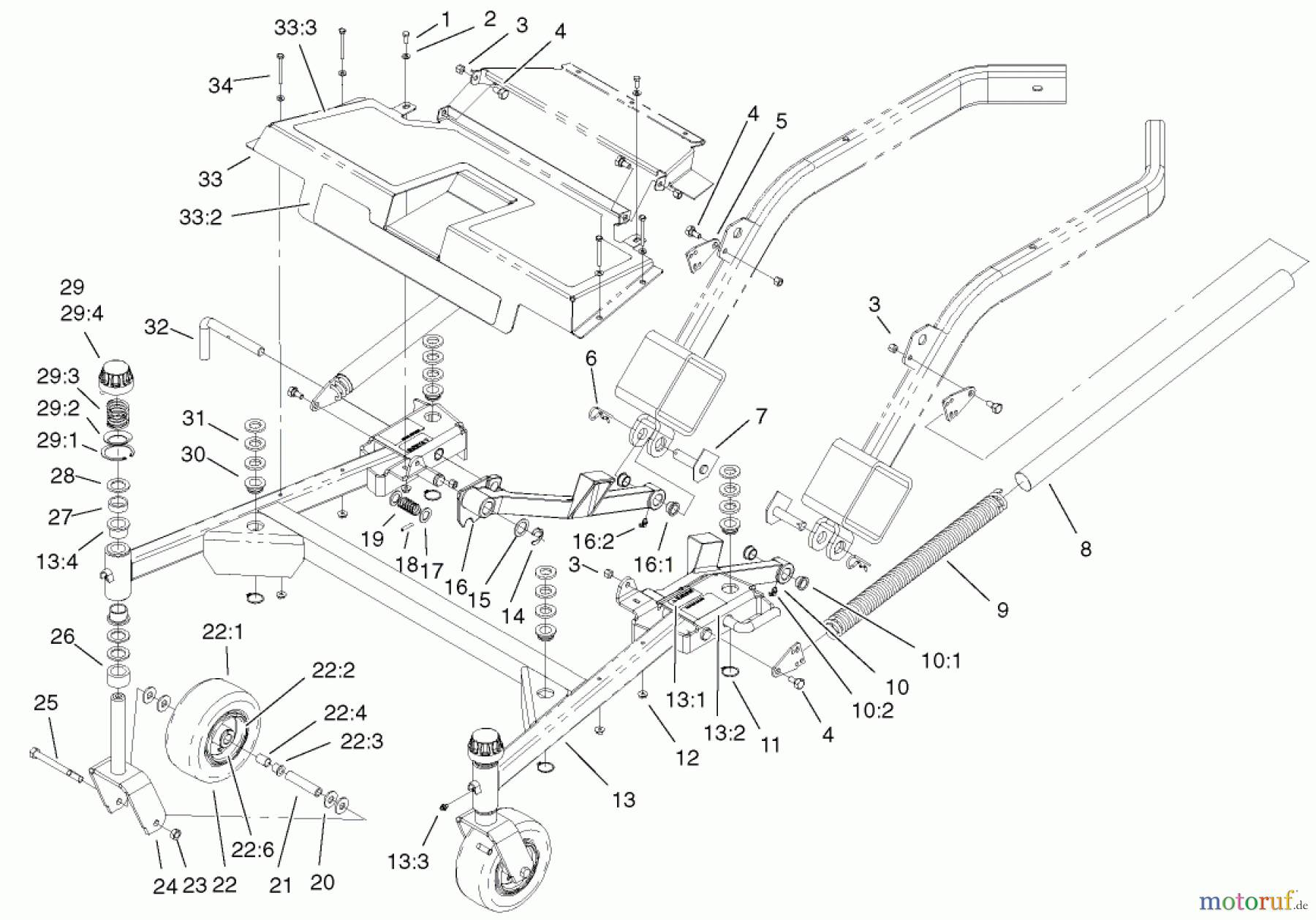  Zerto-Turn Mäher 74805 (Z355) - Toro Z Master 48