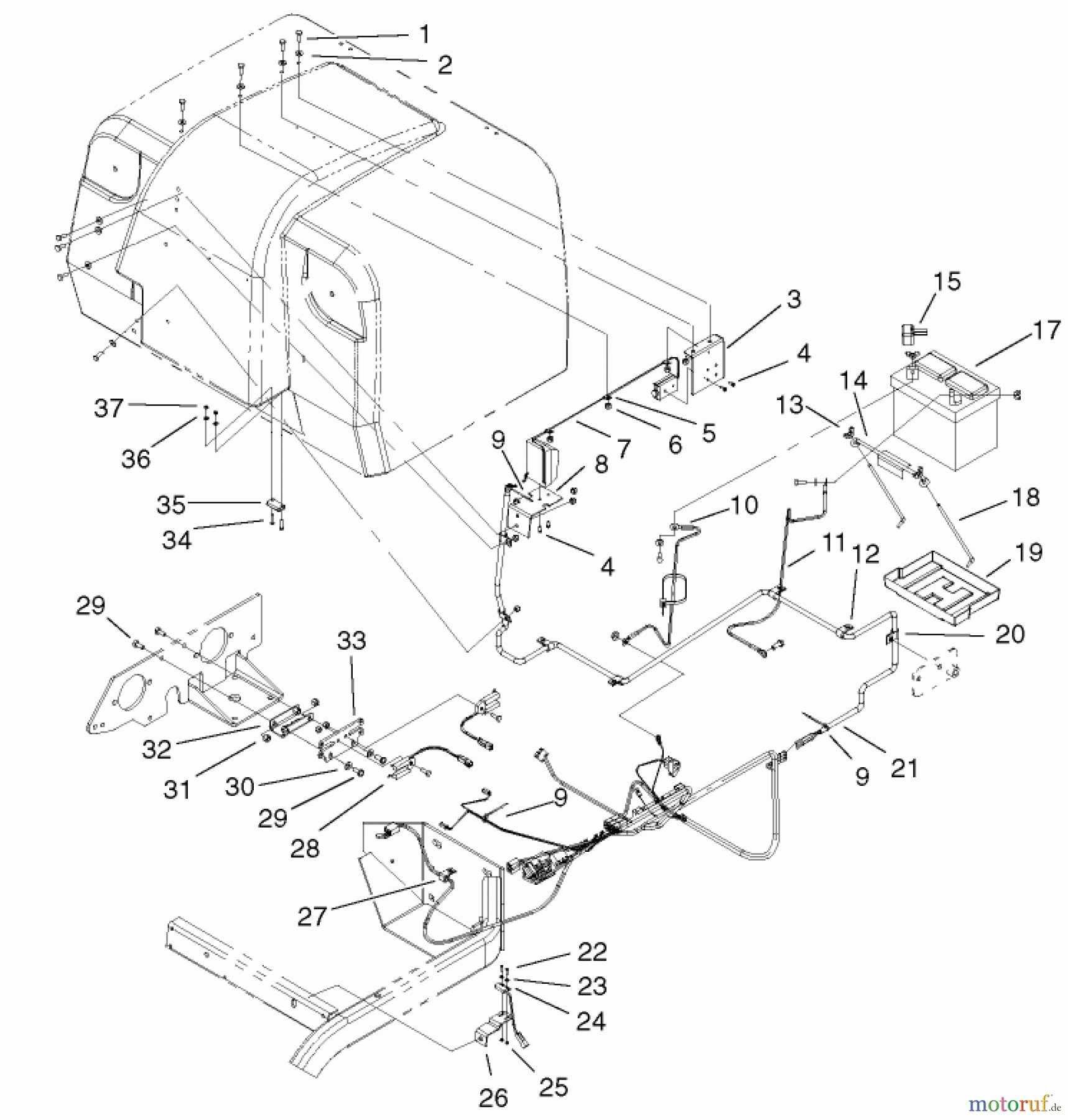  Zerto-Turn Mäher 74805 (Z355) - Toro Z Master 48