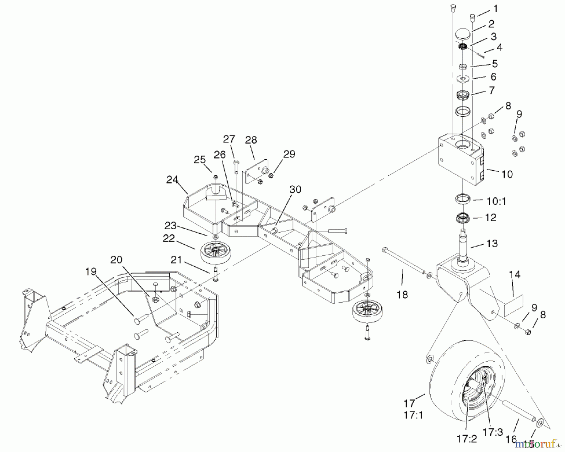  Zerto-Turn Mäher 74805 (Z355) - Toro Z Master 48