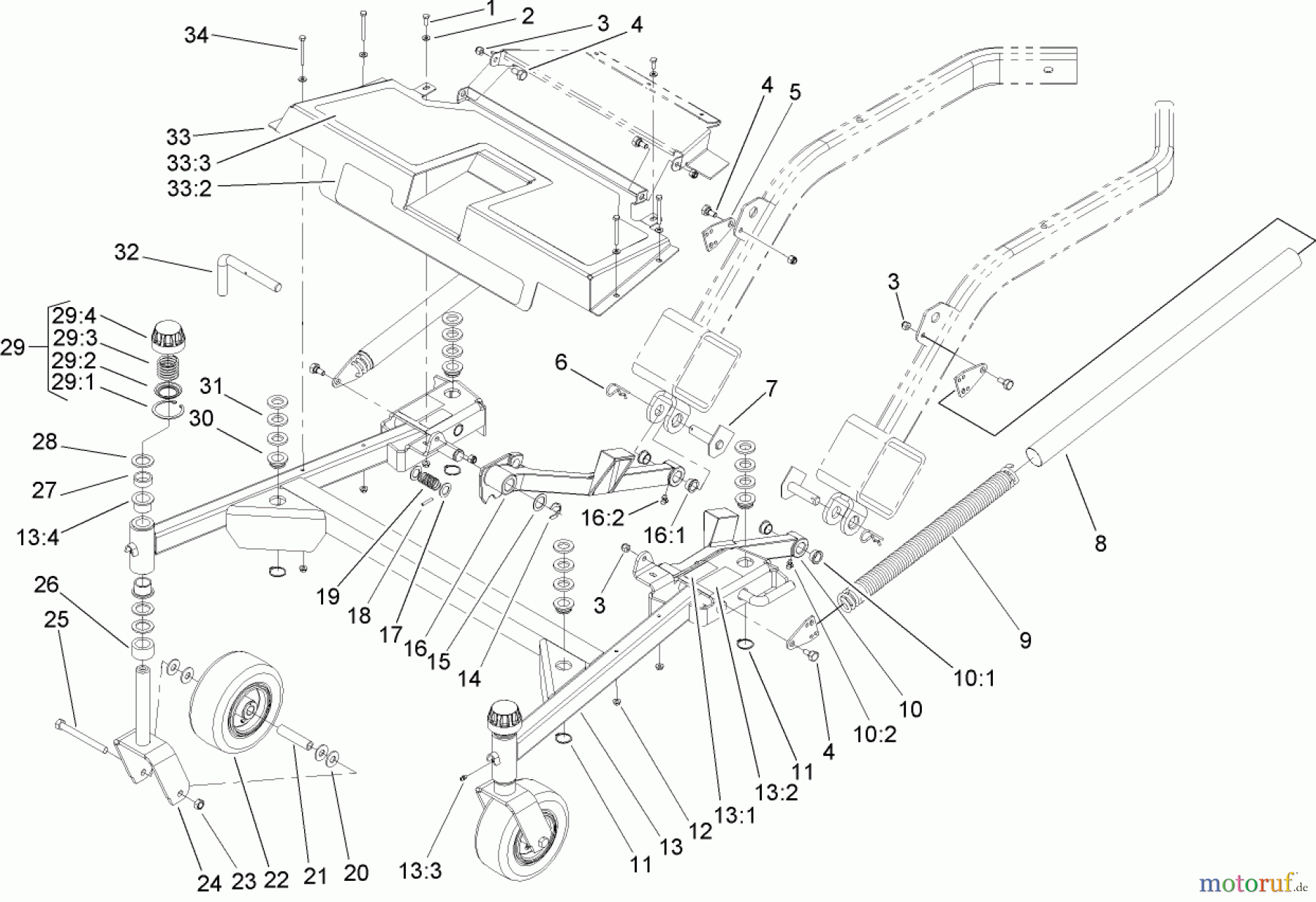  Zerto-Turn Mäher 74805 (Z355) - Toro Z Master 48