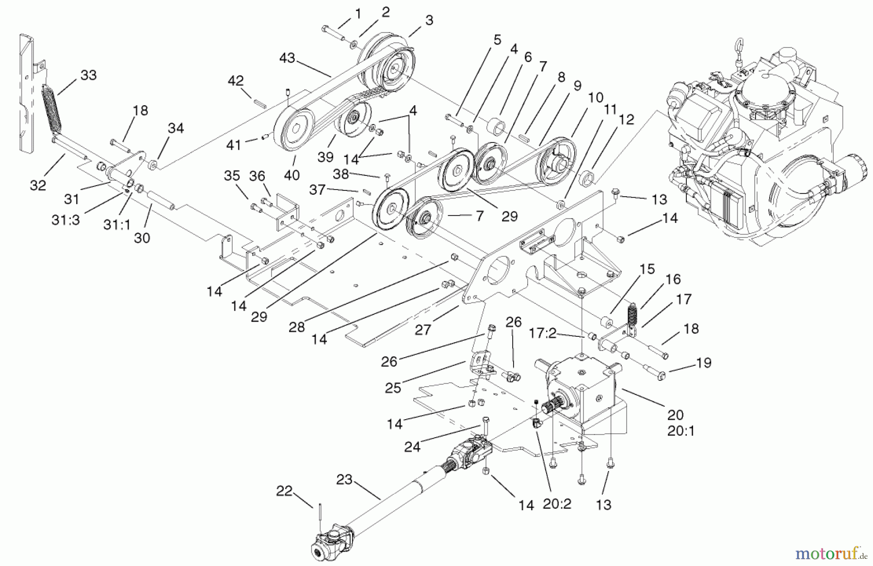  Zerto-Turn Mäher 74805 (Z355) - Toro Z Master 48