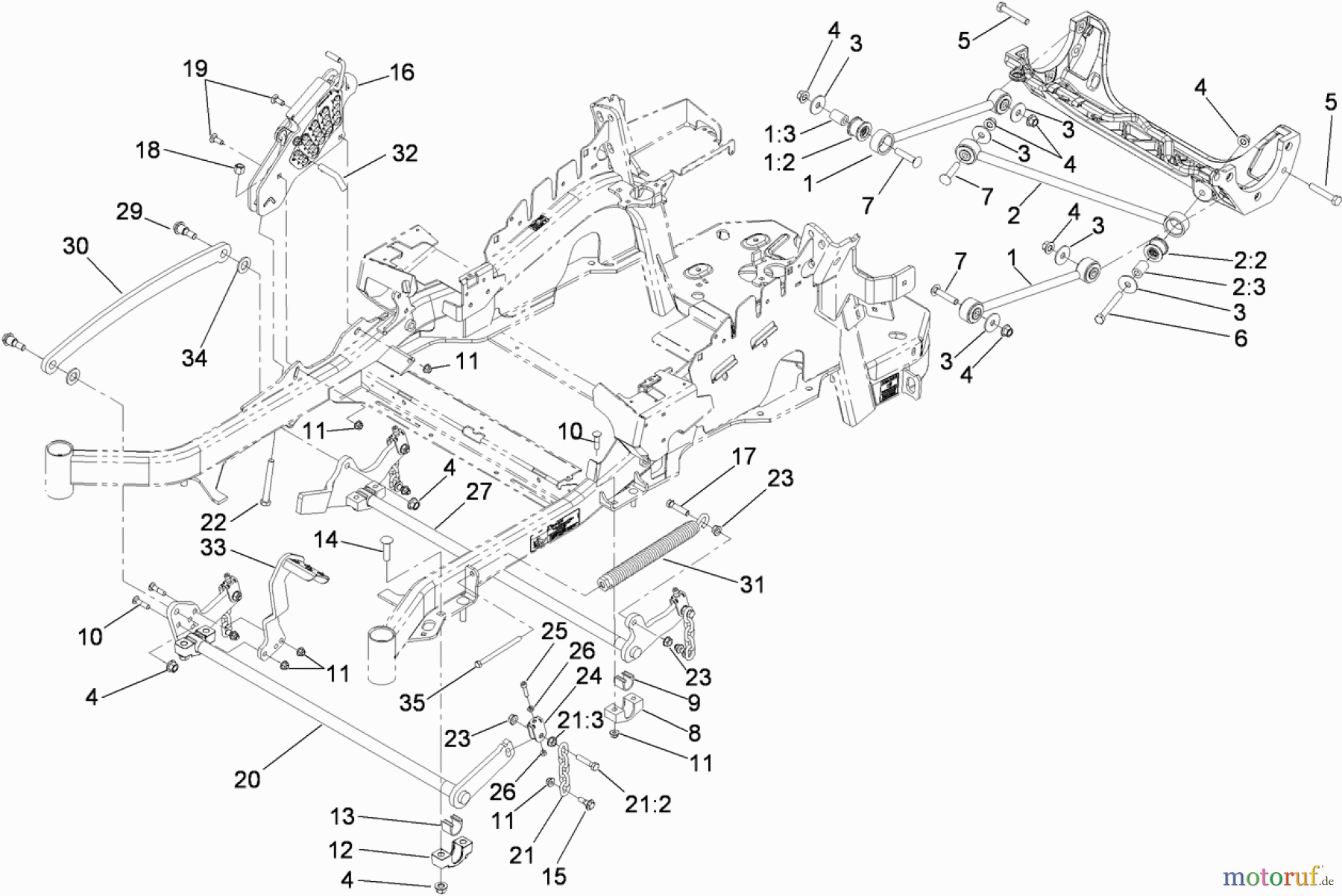  Zerto-Turn Mäher 74901 - Toro Z Master G3 Riding Mower, 48