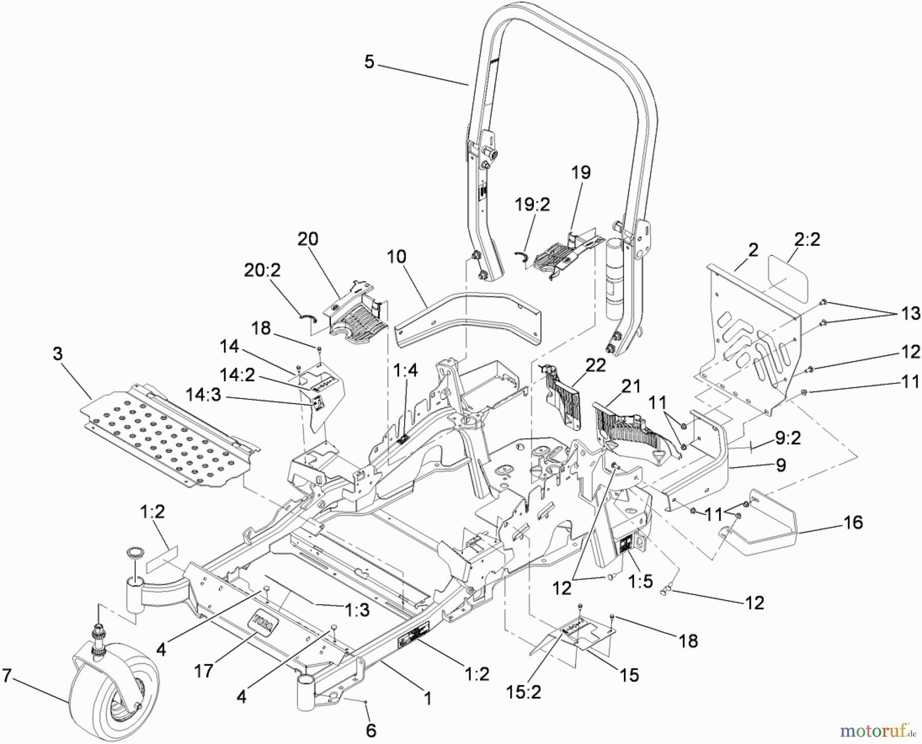  Zerto-Turn Mäher 74901 - Toro Z Master G3 Riding Mower, 48