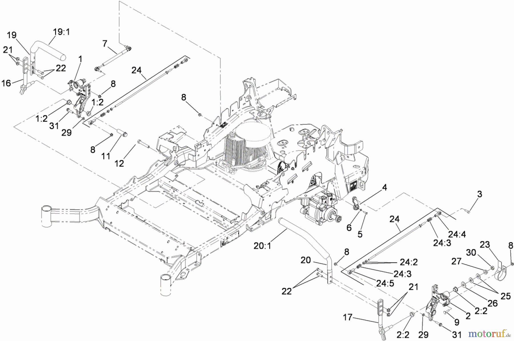  Zerto-Turn Mäher 74901 - Toro Z Master G3 Riding Mower, 48