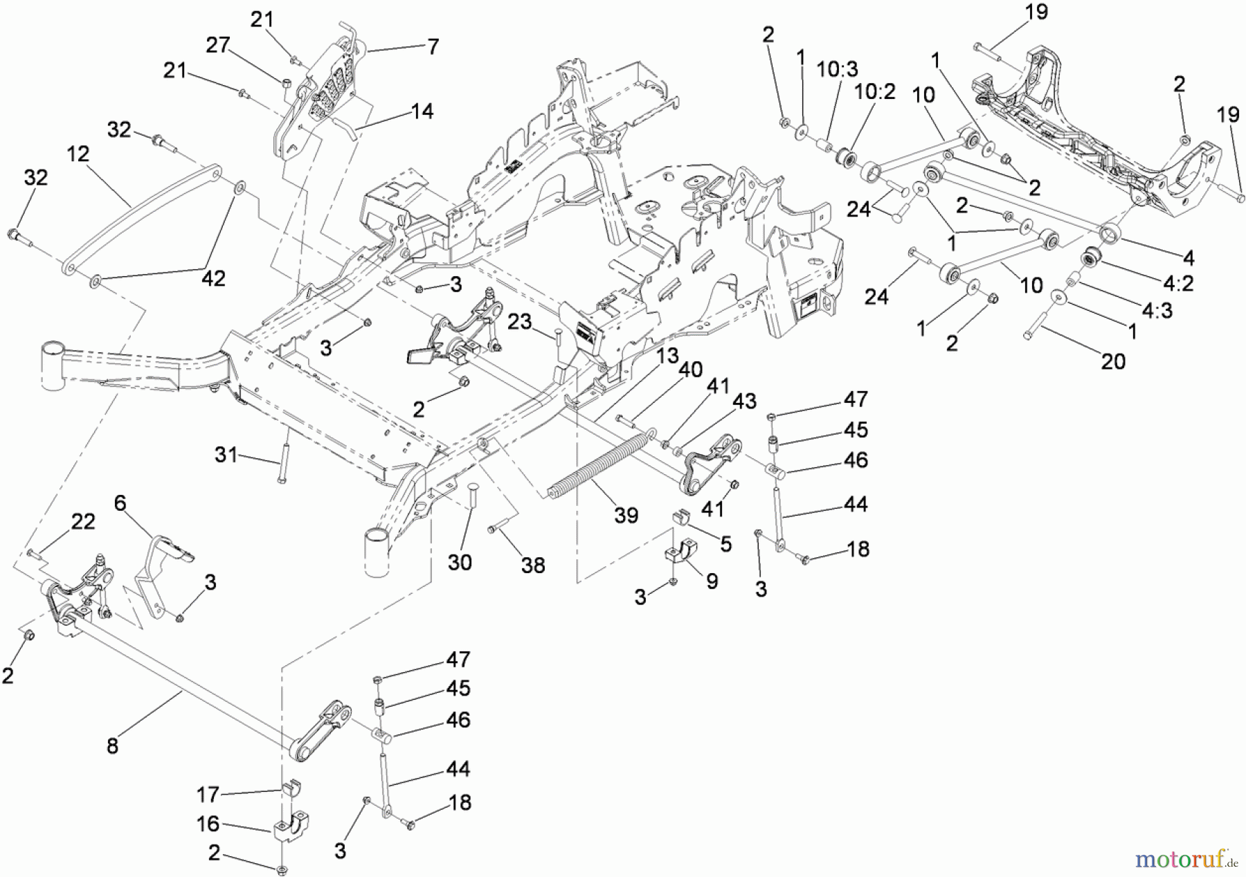  Zerto-Turn Mäher 74922 - Toro Z Master G3 Riding Mower, 48