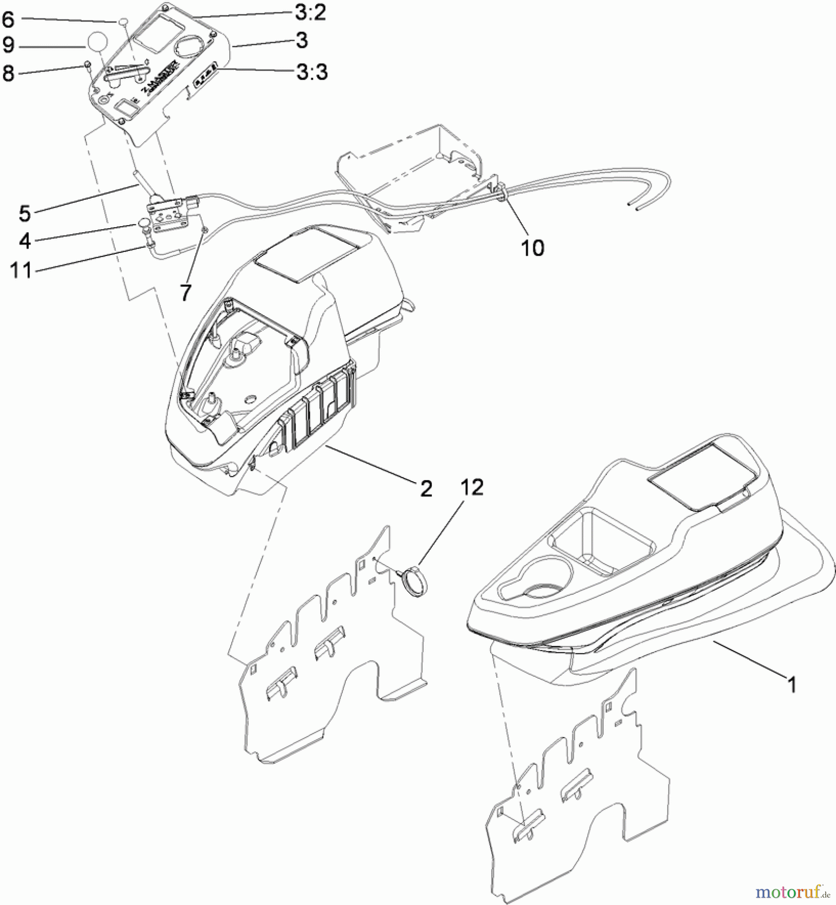  Zerto-Turn Mäher 74927 - Toro Z Master G3 Riding Mower, 72