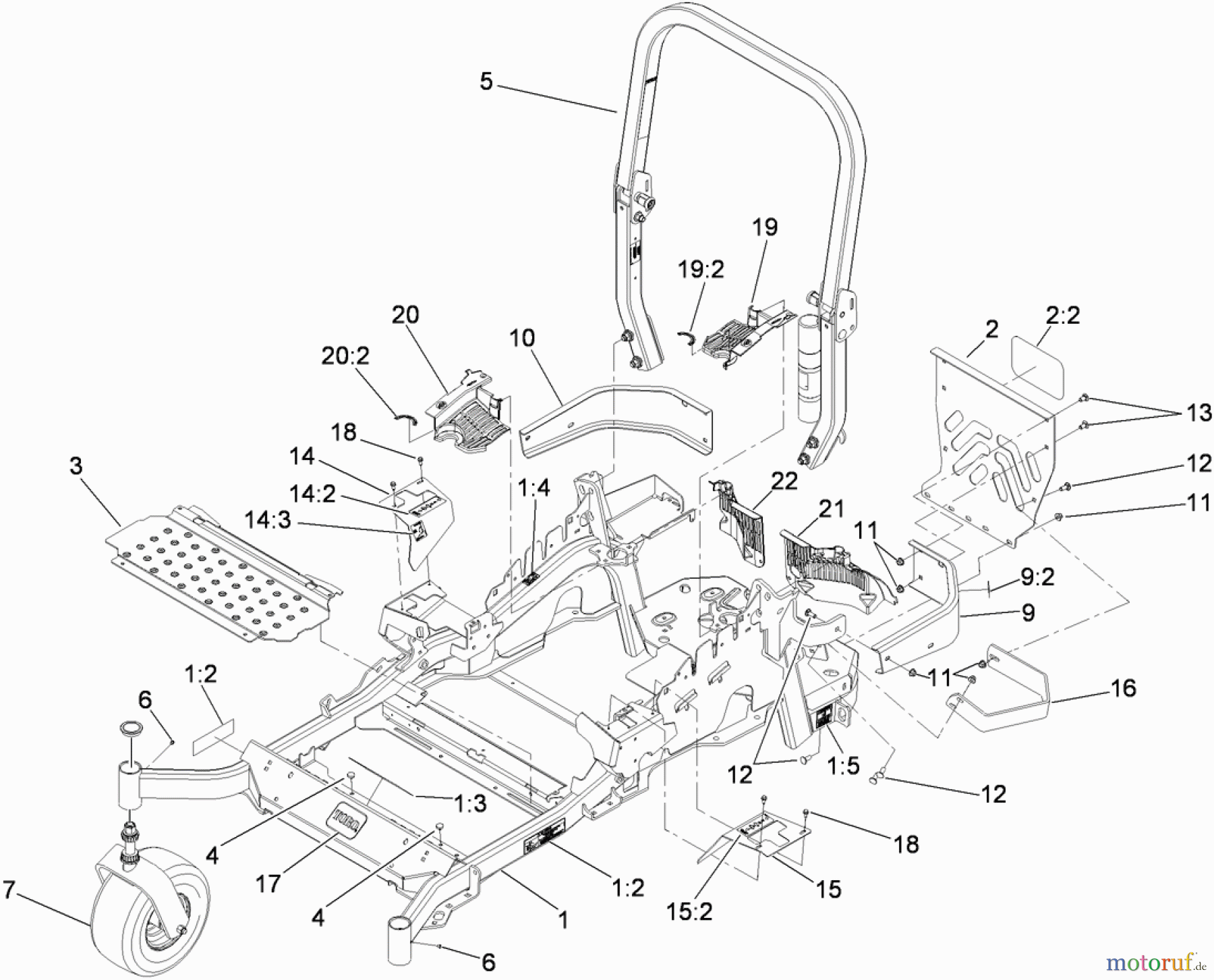  Zerto-Turn Mäher 74927 - Toro Z Master G3 Riding Mower, 72