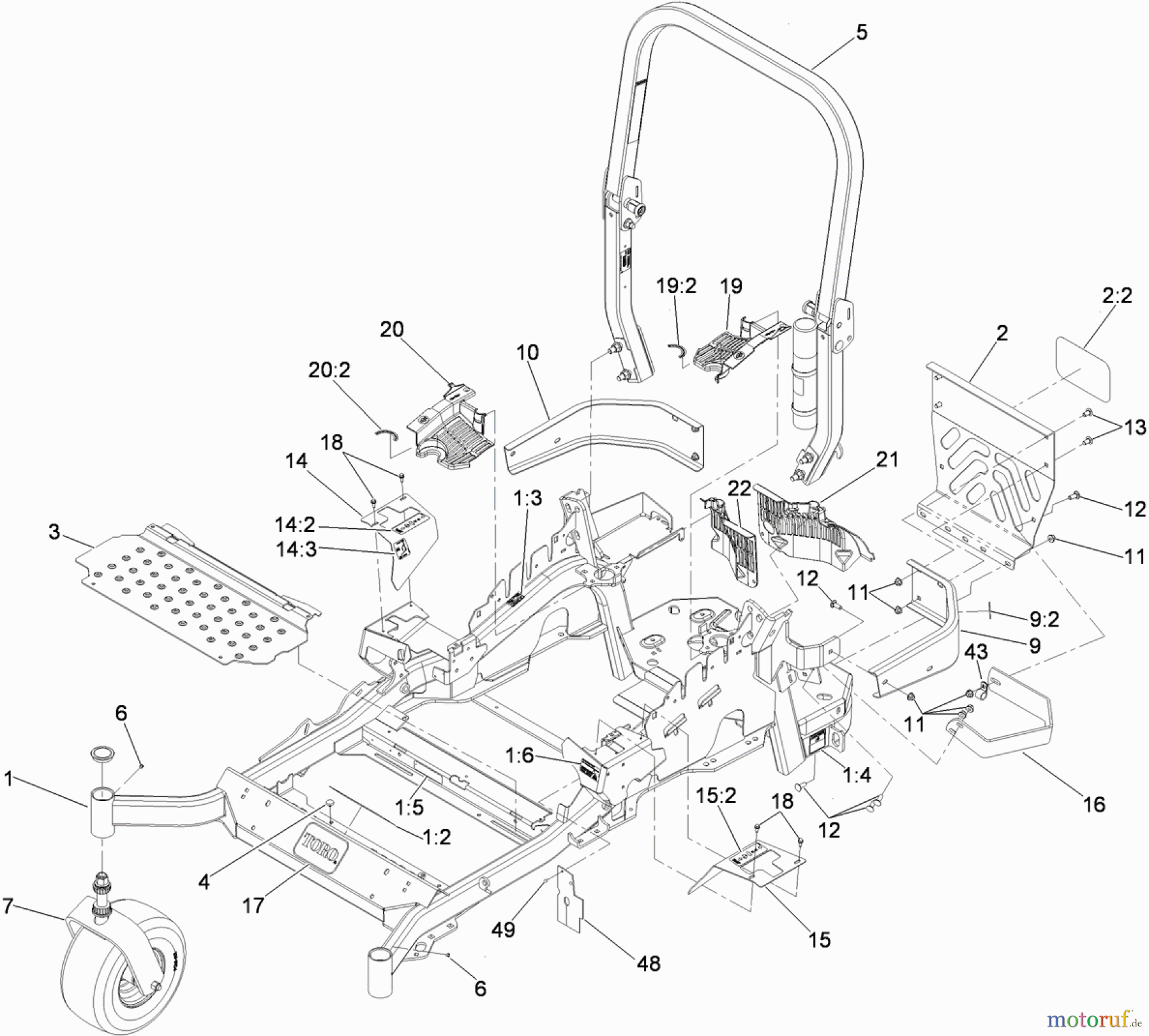  Zerto-Turn Mäher 74937 - Toro Z Master G3 Riding Mower, 72