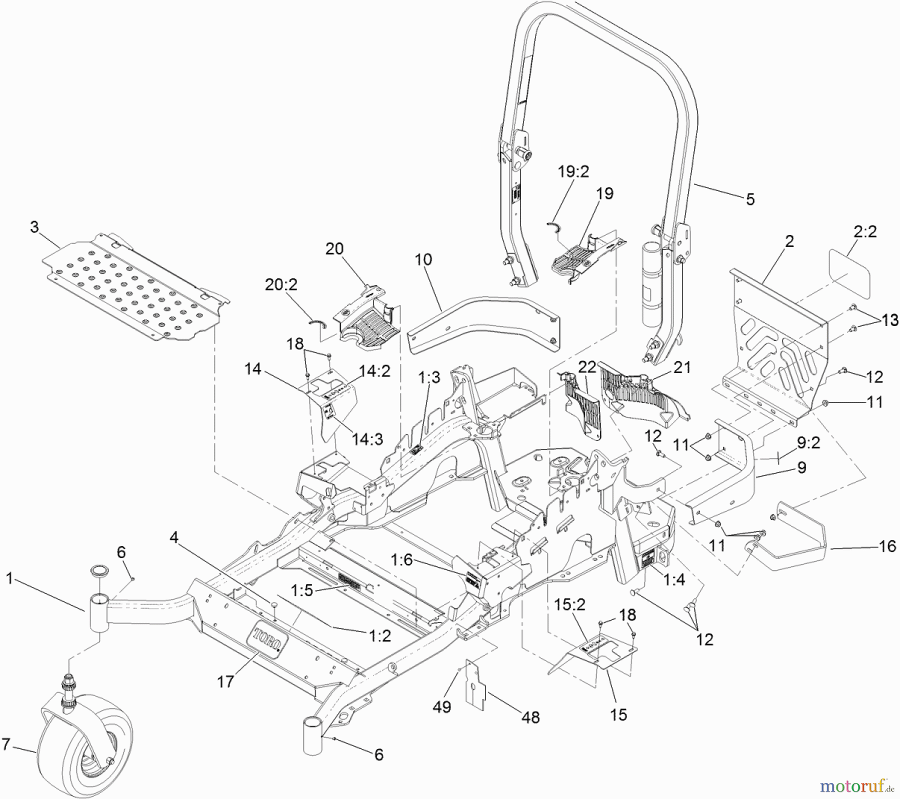  Zerto-Turn Mäher 74938 - Toro Z Master G3 Riding Mower, 72