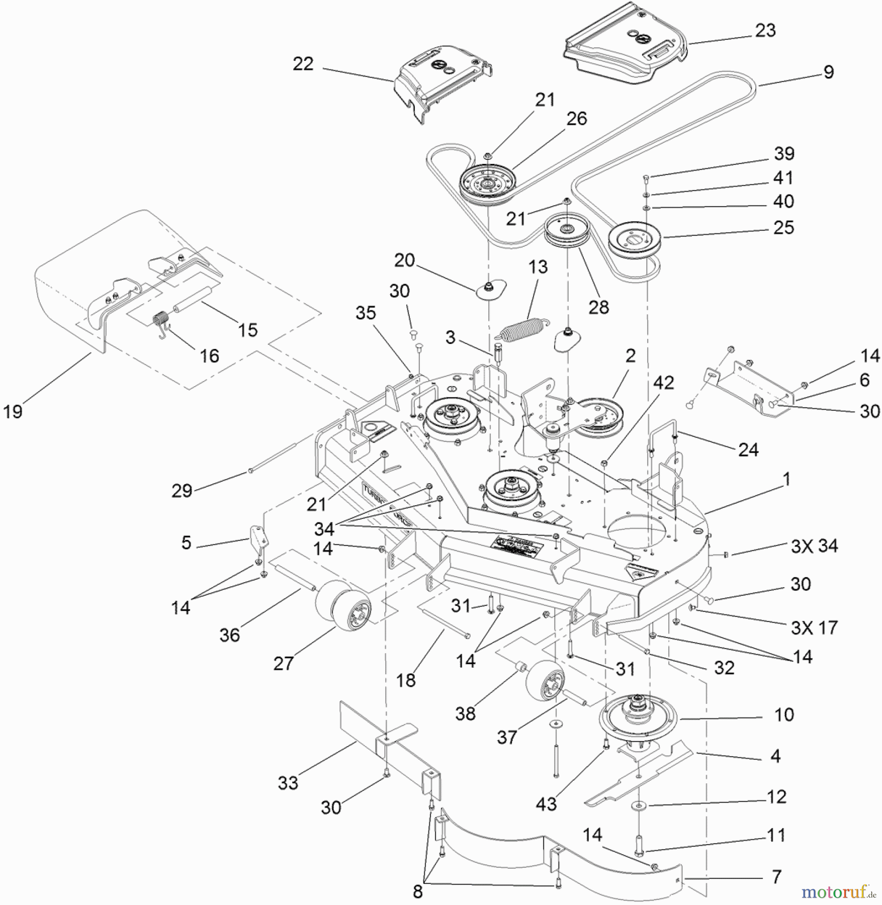  Zerto-Turn Mäher 74941CP - Toro Z Master G3 Riding Mower, 48