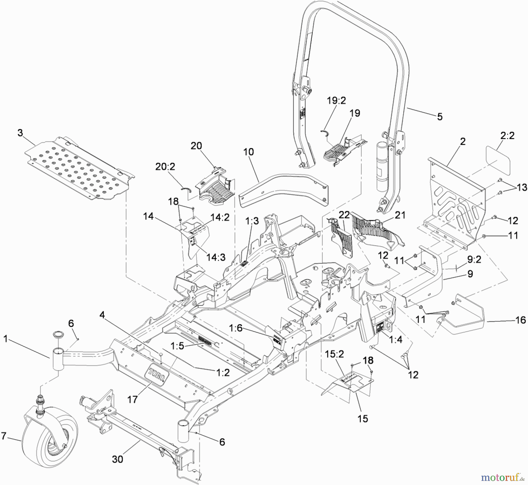  Zerto-Turn Mäher 74941CP - Toro Z Master G3 Riding Mower, 48