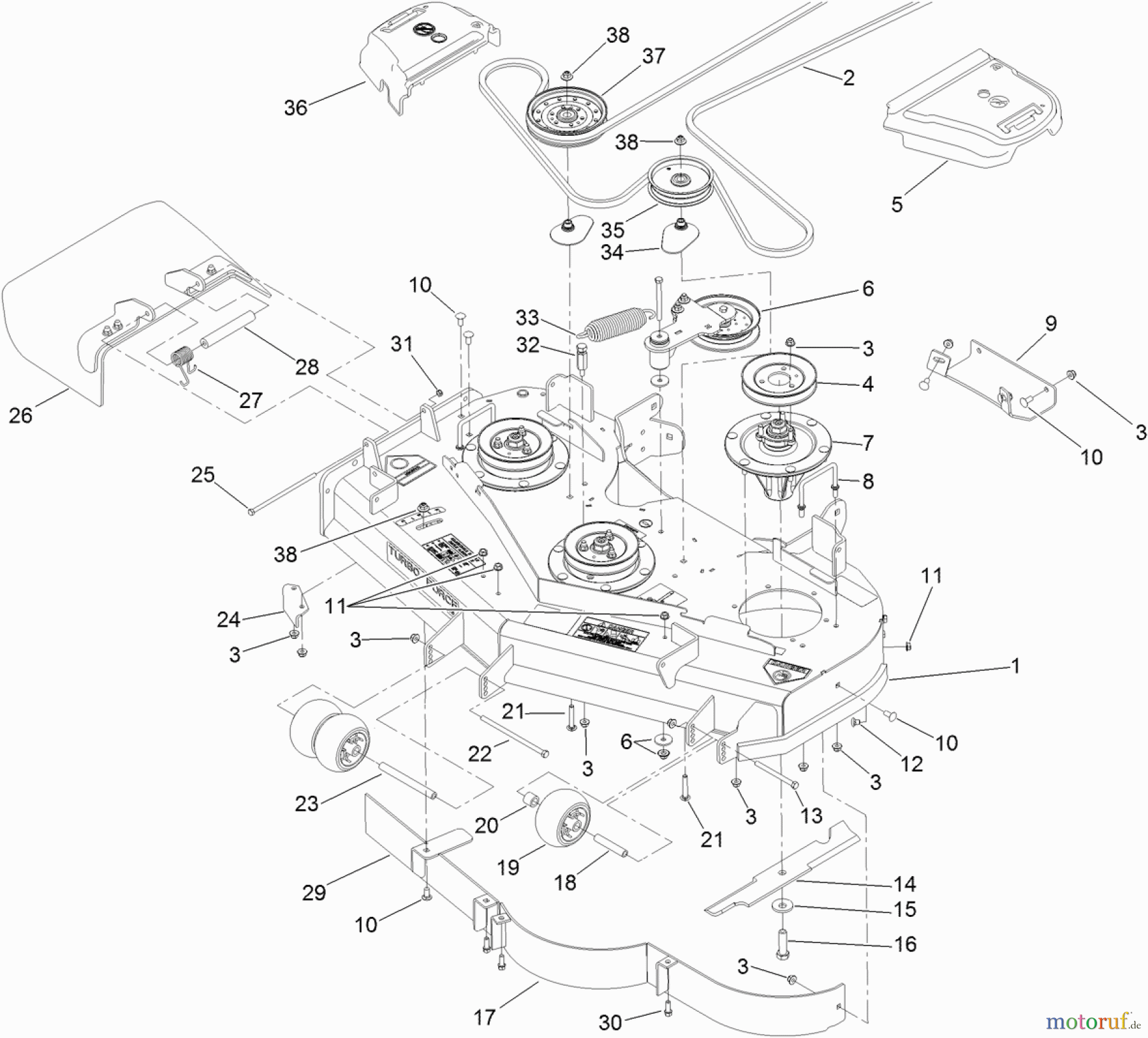  Zerto-Turn Mäher 74952 - Toro Z Master Commercial 3000 Series Riding Mower, 48