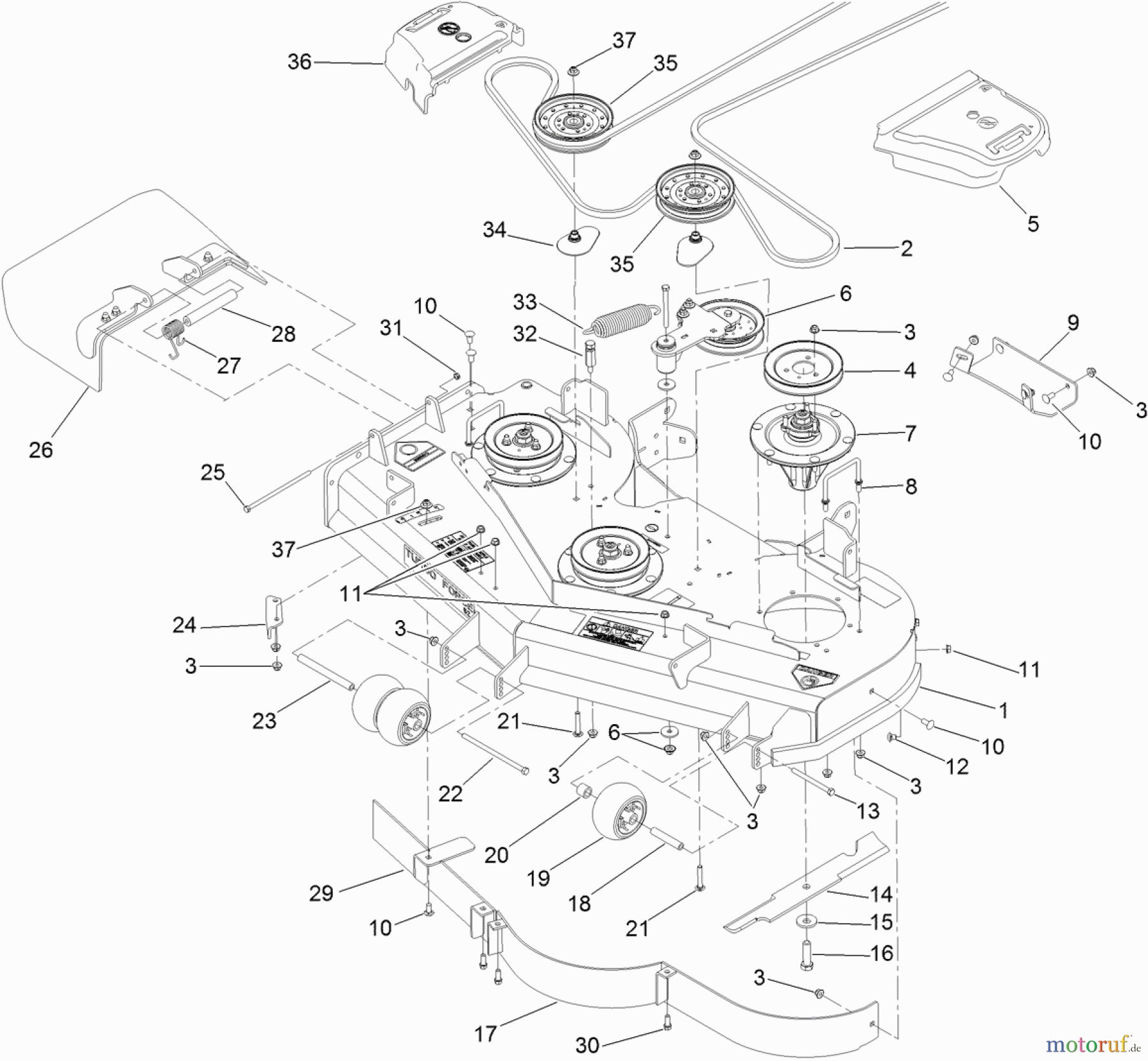  Zerto-Turn Mäher 74953 - Toro Z Master G3 Riding Mower, 52