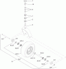 Zerto-Turn Mäher 74954 - Toro Z Master Commercial 3000 Series Riding Mower, 60" TURBO FORCE Side Discharge Deck (SN: 312000001 - 312999999) (2012) Listas de piezas de repuesto y dibujos CASTER WHEEL AND FORK ASSEMBLY