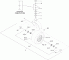 Zerto-Turn Mäher 74956 - Toro Z Master Commercial 3000 Series Riding Mower, 60" TURBO FORCE Side Discharge Deck (SN: 313000001 - 313999999) (2013) Listas de piezas de repuesto y dibujos FORK AND CASTER WHEEL ASSEMBLY