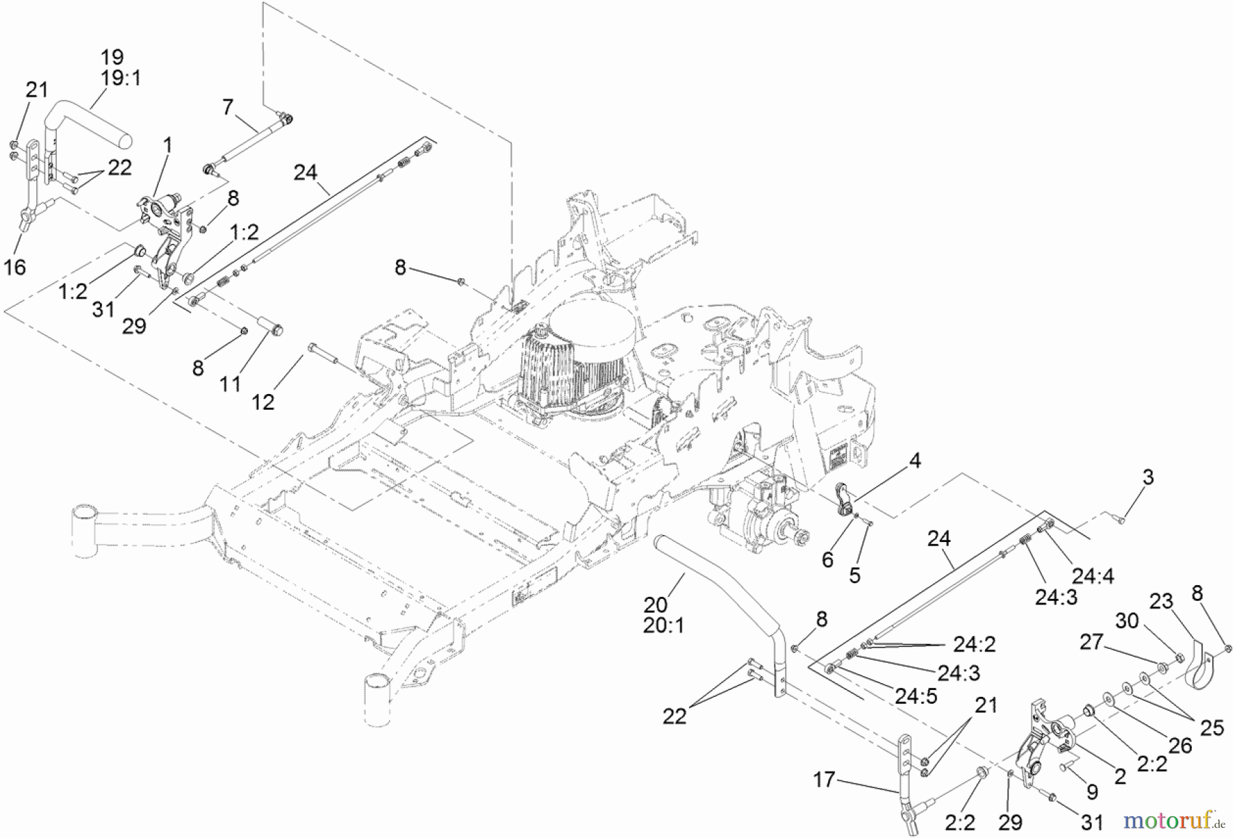  Zerto-Turn Mäher 74960CP - Toro Z Master G3 Riding Mower, 60