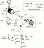 Zerto-Turn Mäher 74965CP - Toro Z Master G3 Riding Mower, 60" TURBO FORCE Side Discharge Deck (SN: 290000001 - 290999999) (2009) Listas de piezas de repuesto y dibujos AIR FILTER AND MUFFLER ASSEMBLY KAWASAKI FXT00V-AS06