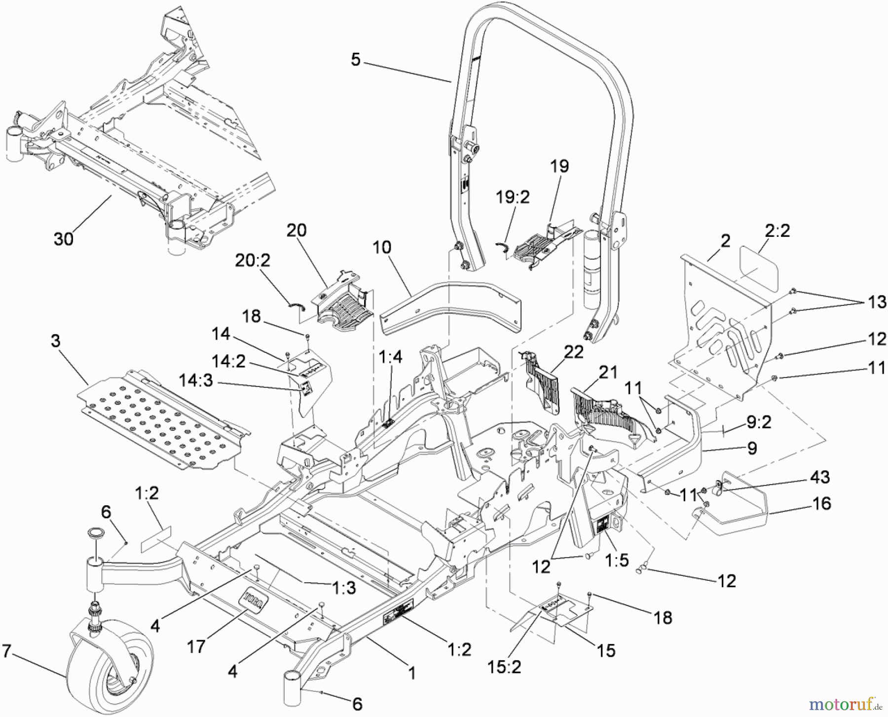  Zerto-Turn Mäher 74965CP - Toro Z Master G3 Riding Mower, 60