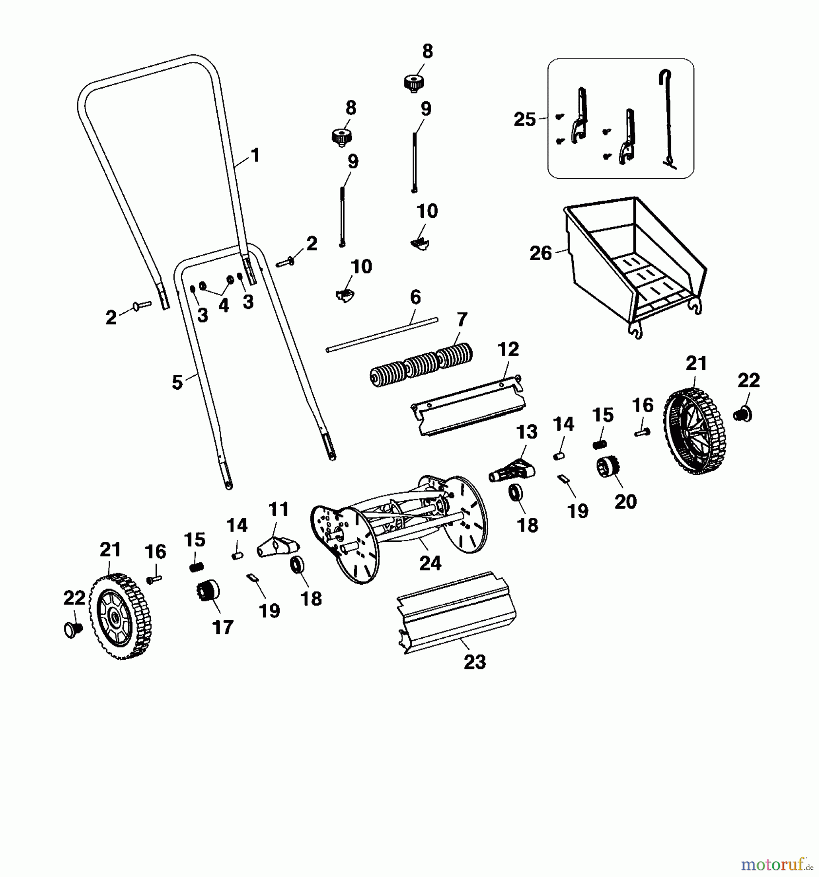  Wolf-Garten Spindle mower VD 28 S 4037000  (2001) Basic machine