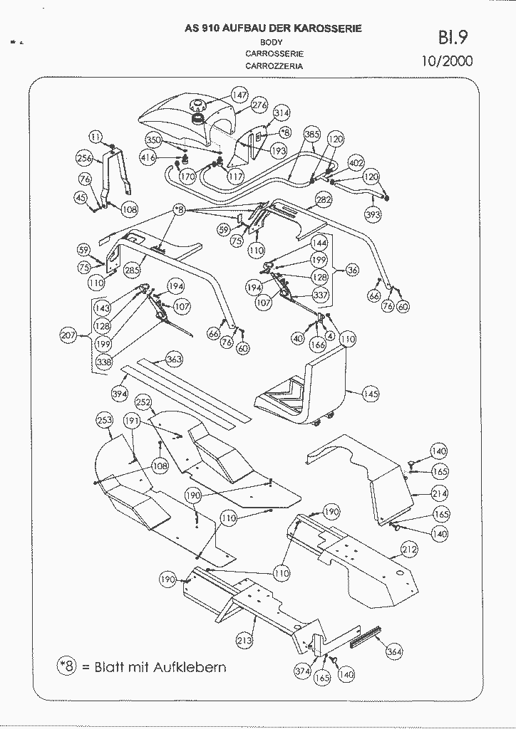 Lista de repuestos