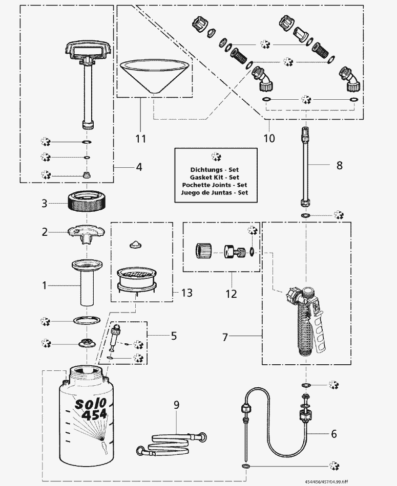 Lista de repuestos